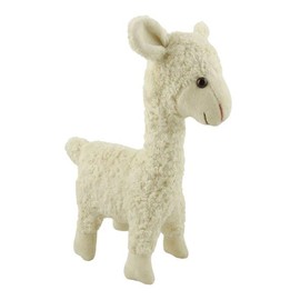 Kallisto Elsa Llama Cuddly Toy Stuffed Toy Cotton Filled with Corn Cotton 30 x 16 cm High in White