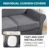 Turquoize 4 Piece Sofa Covers for 3 Cushion Couch Sofa