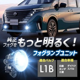 Sphere Light SPF01 Fog Light Unit, Genuine LED Replacement, Aftermarket LED Fog L1B Compatible, Outlander phev GN0W Serena c28 Delica Mini B34 Triton LC2T Nissan, Daihatsu Honda, Subaru Car Inspection Compatible, Optical, Adjustable