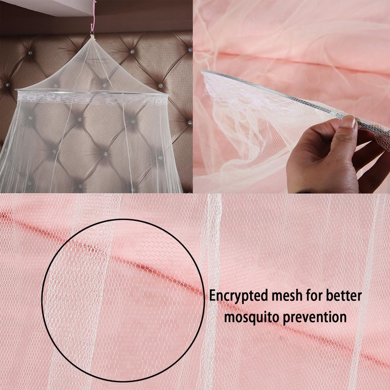 2 Pcs Mosquito Net for Bed,Bed Canopy for Double Bed