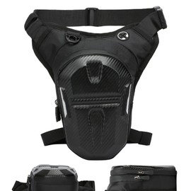 Motorcycle Hip Bag,Adjustable Multi-Pocket Drop Leg Pouch with Waist Belt - Motorbike Accessories for Women Men Teenagers Fitness Enthusiasts