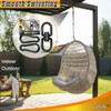 Gelury 2+1 Heavy Duty 304 Stainless Steel Swing Swivel Ring,
