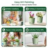 Meowell 4 inch Self Watering Pots for Indoor Plants, 5