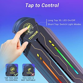 TONOR RGB Brazo Articulado, Soporte de Micrófono Ajustable con Luz RGB, Brazo Articulado de Suspensión Giratorio, Soporte de Tijera para Videojuegos, Streaming, Podcasting, YouTube, Grabación T90