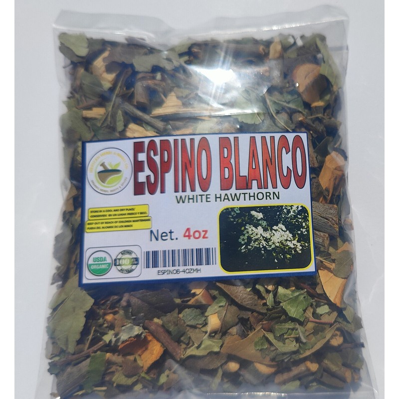 Mexican Herbs 4oz Espino blanco,Common hawthorn,espin