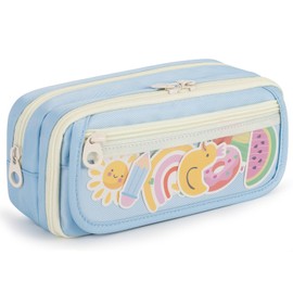 Large Capacity Pencil Case with Compartments, School Pencil Bags with Zipper, Big Storage Pen Bag for Teen Girl Boy Men Women, Adult Stationery Pen Bag for School College and Office