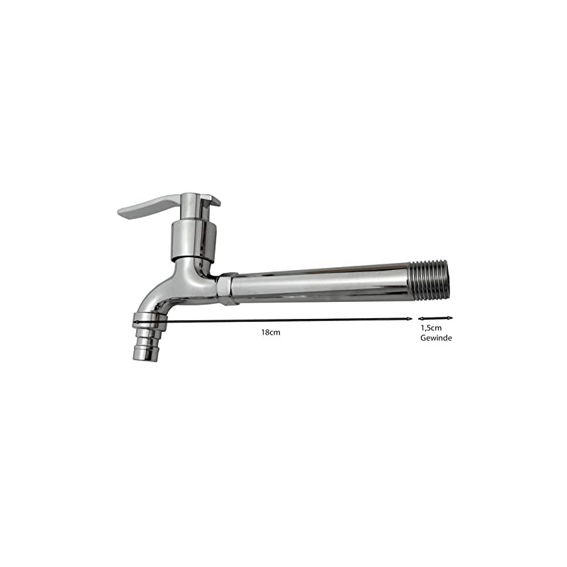 KANANA Tap for Sink, Wall Fitting, Garden Tap, Outlet Valve,