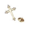 Confirmation Lapel Pin Brooch - Gold Bobble Cross 5505