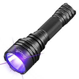 UltraFire UV Torch 365 nm Black Light LED Torch, Single Mode UV Lamp, 10 W Ultraviolet Light for Detecting Animal Urine Stains, Scorpions, Curing Resin, Search for Minerals