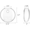 Mkono Wall Hanging Glass Terrariums Planter Oblate Flower Vase for