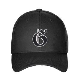 Daxton Structured Baseball Hat Cap Old English A to Z Letter Number Initial-Black, Letter G