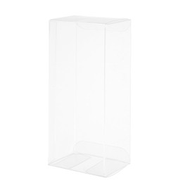 MECCANIXITY Plastic Retail Boxes 1.8"x2.4"x5.7" (46x62x144 mm) Gift Box with Protecting Film for Candy, Cookies, Christmas, Wedding, Party Wrapping Clear Pack of 20