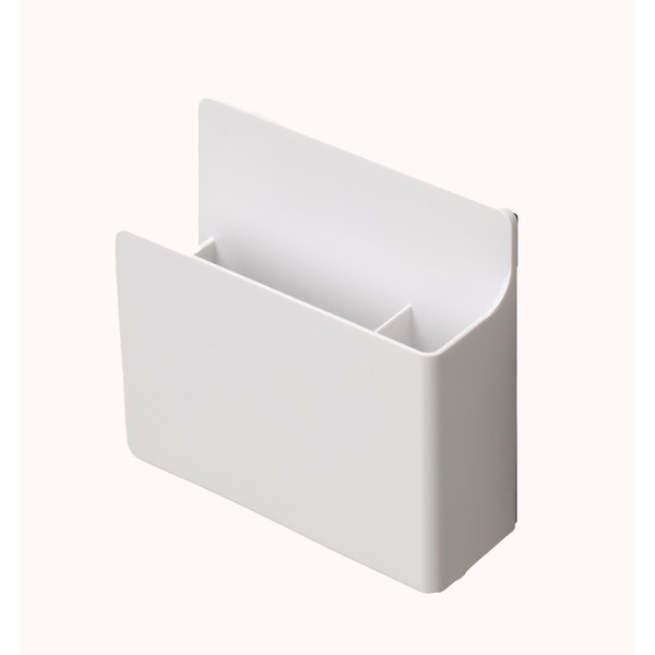 Towa Sangyo 39203 Bathroom Rack, Magnetic Type SQ Toothbrush and Razor Holder, 4.2 x 1.5 x 3.9 inches (10.6 x 3.8 x 10 cm), White