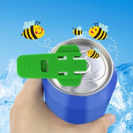 TKYPZY 6 Pack Manual Easy Can Opener Soda Beer Can Openers Plastic Beverage Can Cover Protector for Pop Coke Aluminum Beverage Drink Shields for Can Colorful Can Tab Cover Soda Can Opener Tool (6 Colors)