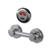 Cubicle Bar Latch for Restroom Doors, Handle Lock ABS Door