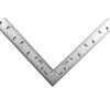 Shinwa 87398 12" x 6" Stainless Steel Squares Imperial Graduations