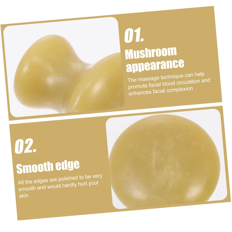 Healvian Mushroom Massage Stone for Smooth Polished Skin Care Tool