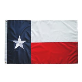 Premium Texas State Flag - 2x3FT, 60x90cm - Embroidered Stars, Sewn Stripes - Heavy Duty Oxford Flag With Brass Grommets - Indoors & Outdoors