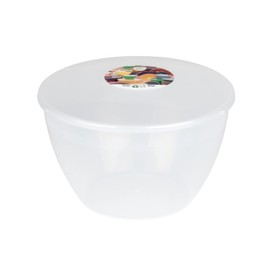 3 Pint Pudding Basin and Lid Pack of 2 Plastic Pudding Basins 1.7lt (3pt) Large Size Food Safe Steaming Bowls Clear