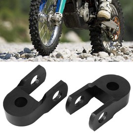 2 Pieces Universal Motorcycle Rear Shock Absorber Riser, Motorcycle Damping Thickening Pad Shock Absorber Height Extension 3 cm Chassis Heighter Device, black, Classic