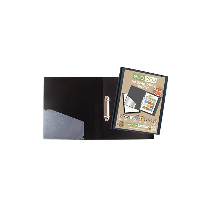 Lotus Professional A4 Deep Ring Binder - Premium Black Presentation