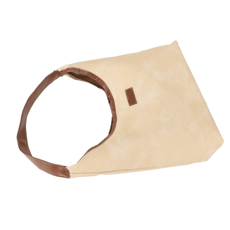 Shoulder Bag for Women Soft PU Leather Minimalistic Top Handle