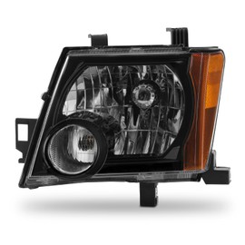 AKKON - Fit 2005-2015 Nissan Xterra 05-15 OE Style Halogen Type Headlight Headlamp Assembly Black Housing Left Driver Side Direct Replacement