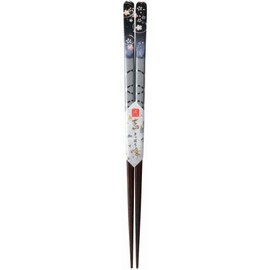 Kawai 103778 Japanese Pattern Chopsticks Yoshimine Lore, Silver, 9.1 inches (23 cm)