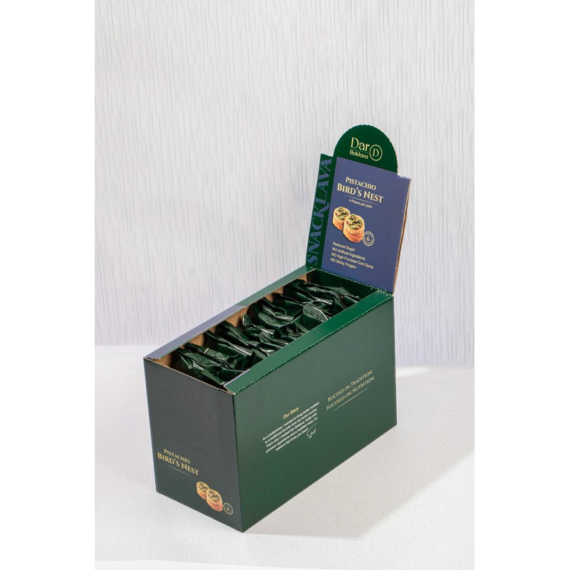Snacklava Pistachio Bird's Nest Baklava - 6 Pack (4 Pieces