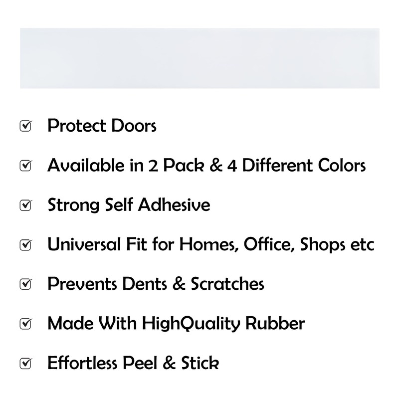 Rubber Bond Kick Plates (2 Pack) 6" x 33" -