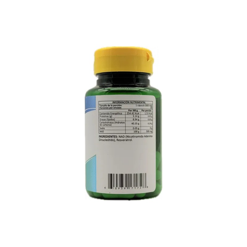 Nad 60 Cápsulas Anti-edad 600 Mg Energreen Suplemento