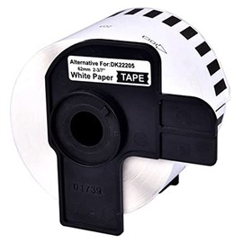 G + G Ink Ribbon Brother DK22205 comp. Black/white