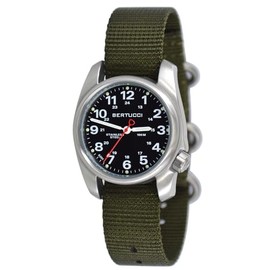 BERTUCCI A-1S Field - Black Dial/Defender Olive Nylon