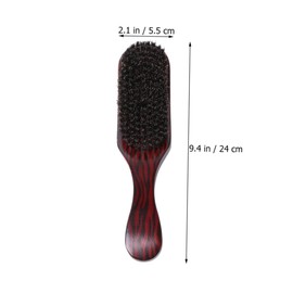 minkissy Hair Brush Bristle Wood Comb Women's Hair Comb Hair Comb for Women Natural Bristle Hair Brush