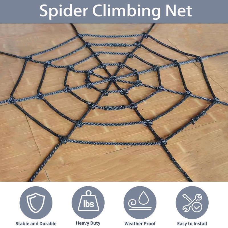 Tongmo Climbing Cargo Net, 5×5ft Spider Climbing Net for Kids,