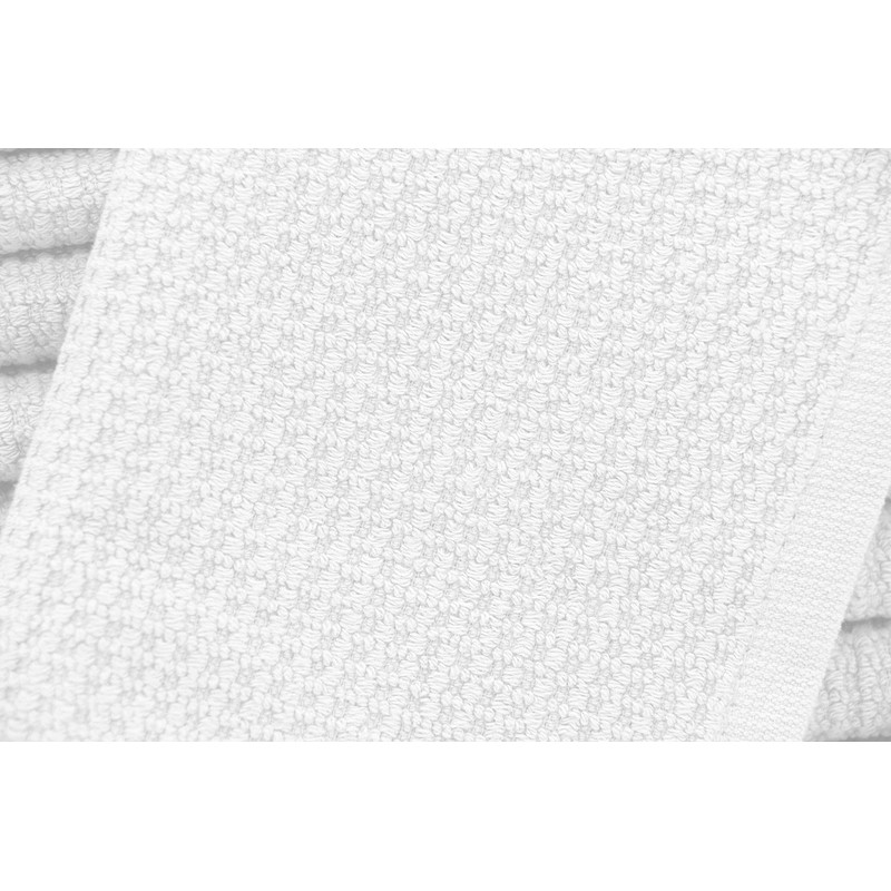 ZOLLNER Set of 10 Guest Towels Waffle Pique, 100% Cotton,