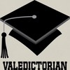 CafePress Valedictorian Grad Hat Canvas Tote Top Zipper Closure