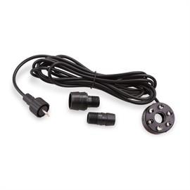 CLGarden LED Ring cold white for Fountain Set 12V Plug&Light System AC/DC water cascade illumination pond