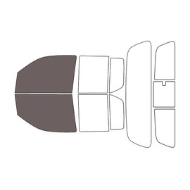 Rvinyl Window Tint Kit Compatible with Nissan Frontier 2005-2021 (4 Door) - Front Precut Kit - 35%