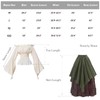 NSPSTT Womens Renaissance Medieval Costume Victorian Dresses Gown Scottish Dress,Darkgreen