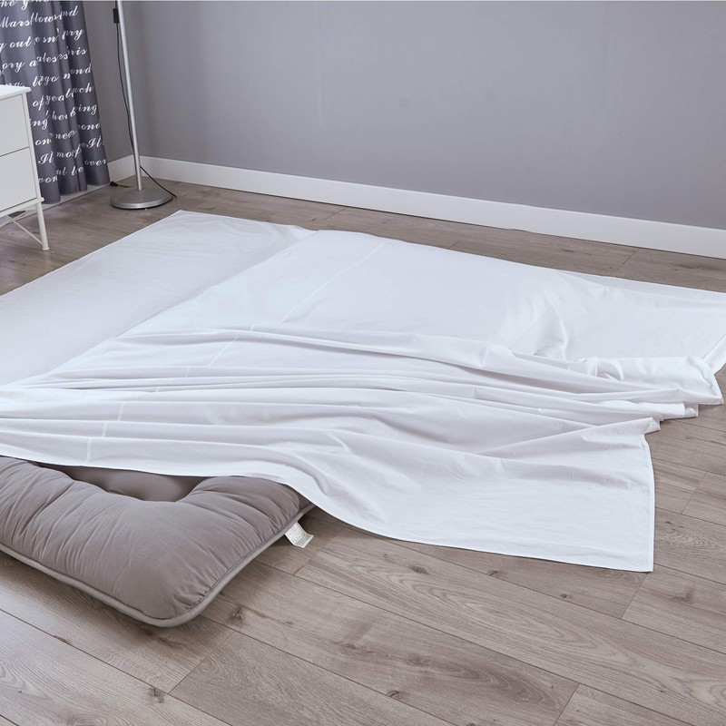Flat Sheet Double 100% Cotton 220x250cm Fitted Sheet Bed Sheet