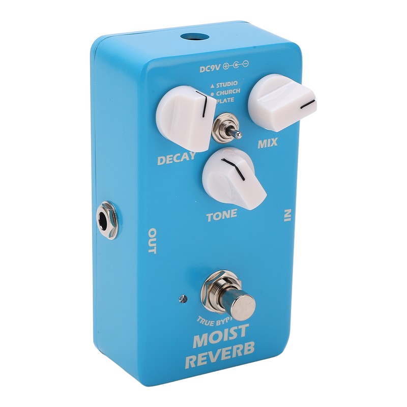 Electric Guitar Effect Pedal Moist Reverb 3 Modes Adjustable Single
