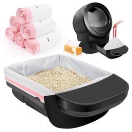 SZEE 120 Pack Automatic Litter Box Waste Bags, Drawstring Litter Box Liners