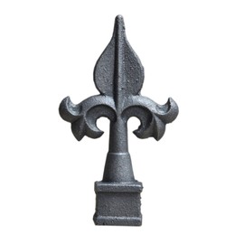 Cast Iron Finial Fence Topper Boy-Scout Fleur Style - 3/4" Ornamental Fence Toppers - Decorative Fence Toppers - Decorative Gate Toppers - Fence Gate Topper - Ornamental Gate Topper (1)