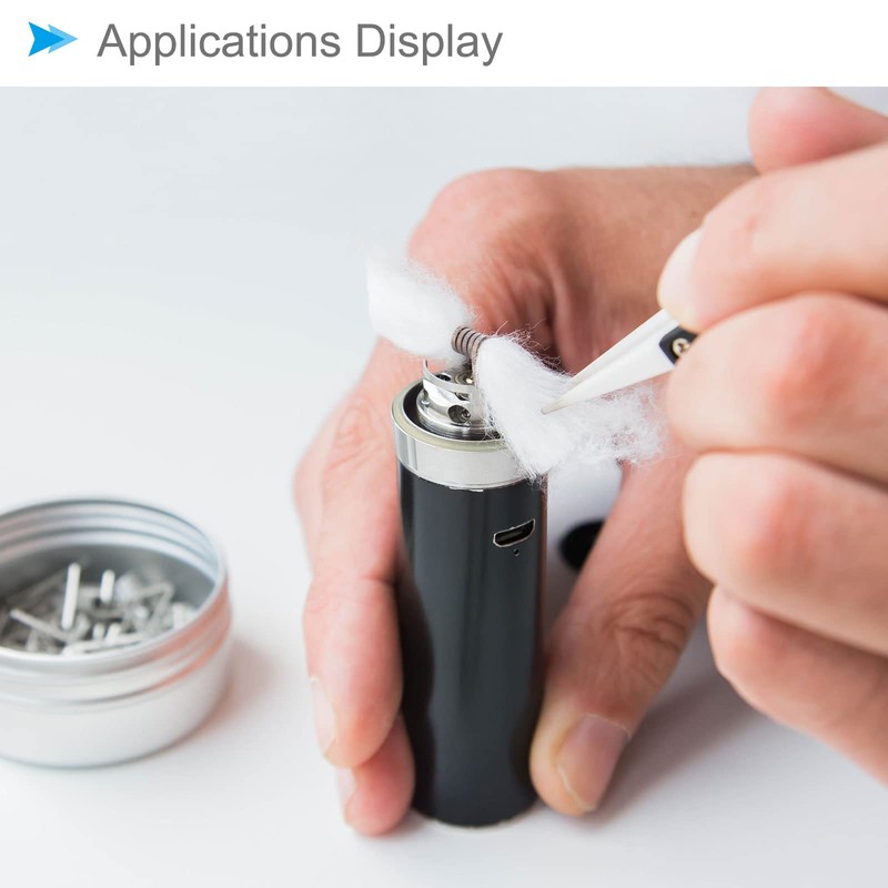 CoCud Ceramic Tweezer Tip, Replaceable Non-Conductive Heat Resistant Straight Pointed