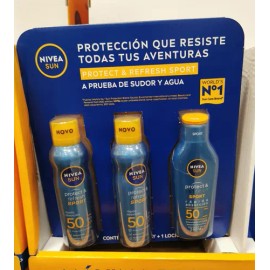 Kit 3 Bloqueadores Solares Nívea Sun Sport 200ml C/u