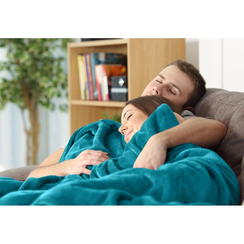 Utopia Bedding Utopia Bedding Fleece Blanket King Size Turquoise 300GSM