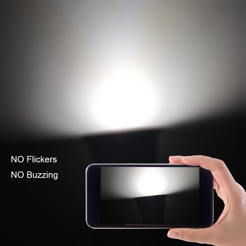 CIKAMIO 6-Packs mr11 Mini gu10 120V Non-dimmable 3w COB led