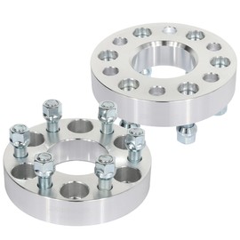 SCITOO 6x120 Wheel Spacers 1.25 inch Thick Hub Bore 66.9mm with 14x1.5 Studs, Silver 6 Lug Wheel Spacers Fit for 9-4X 2011 for Blazer 2019-2020 - 2Pcs