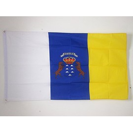AZ FLAG Canary Islands Flag 2' x 3' - Spanish Region of Canarias Flags 60 x 90 cm - Banner 2x3 ft